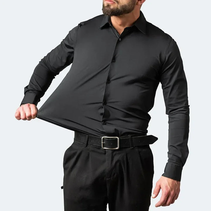 Camisa Elástica Hombre — Sin Planchado Multicolor