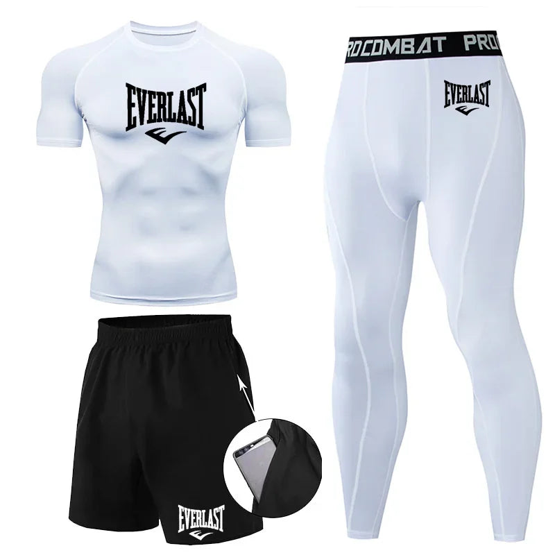Conjunto Compresión Rashguard Hombre — Fitness &amp; Running
