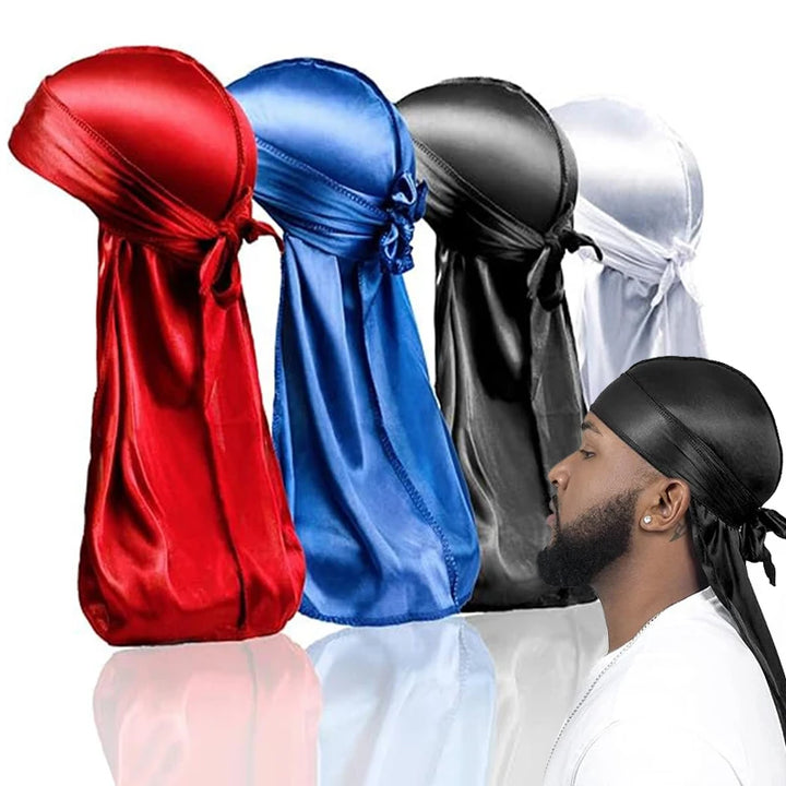 Durag de Seda Hombre — Cola Larga Transpirable