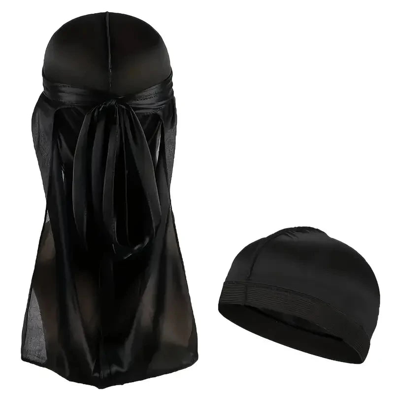 Durag de Seda Hombre — Cola Larga Transpirable