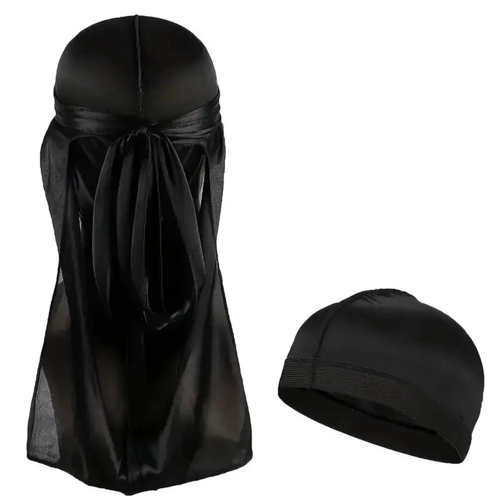 Durag de Seda Hombre — Cola Larga Transpirable