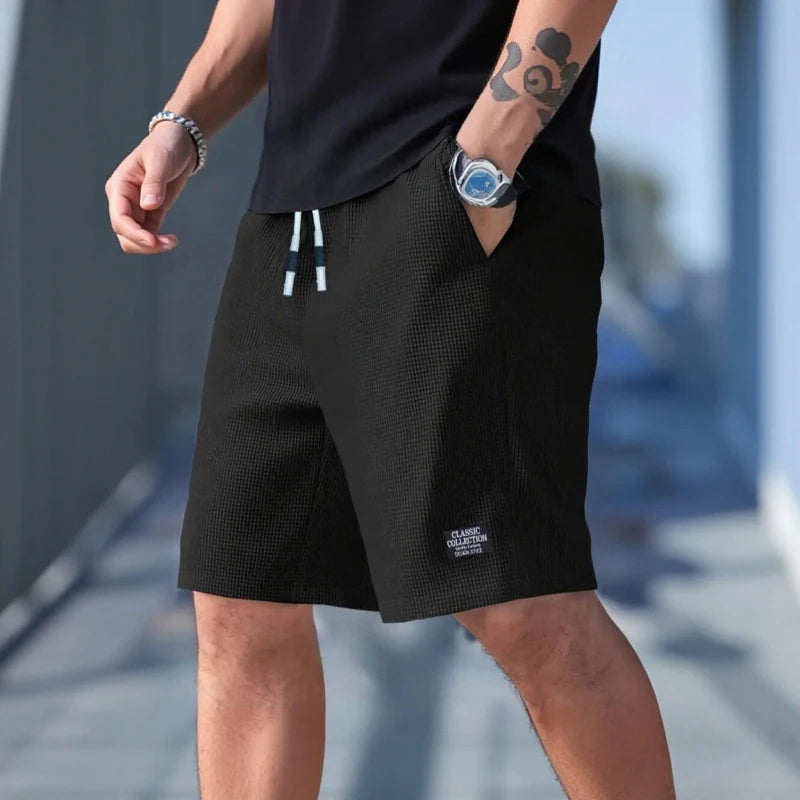 Shorts Casual Hombre — Tela Texturizada