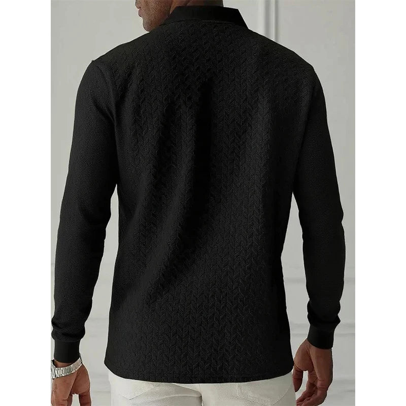 Polo de Manga Larga Premium para Hombre