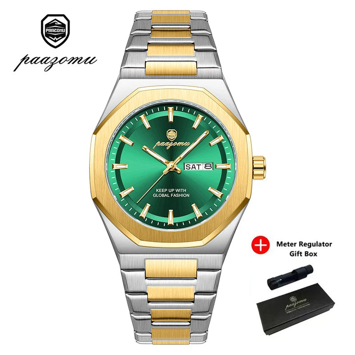 Reloj Deportivo PAAZOMU — Cuarzo Luminoso para Hombre