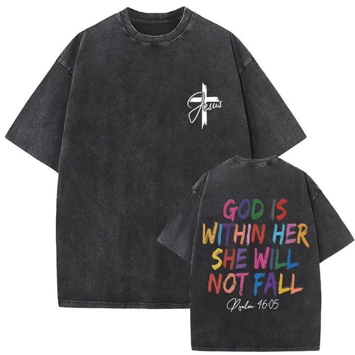 Camiseta Vintage Gótica Oversized con Estampado