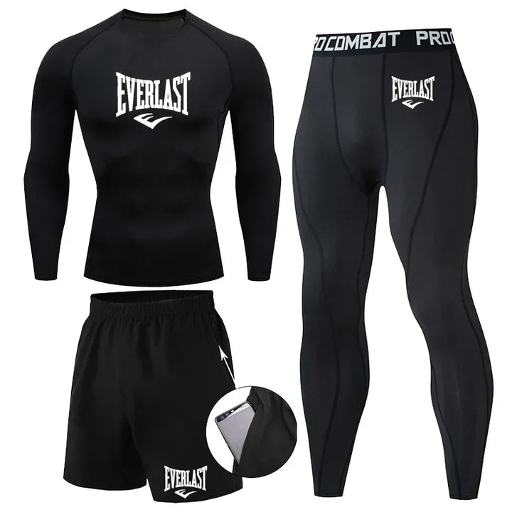 Conjunto Compresión Rashguard Hombre — Fitness &amp; Running