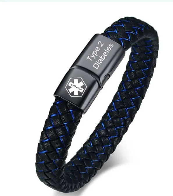 Pulsera Médica de Acero Inoxidable — Identificación de Emergencia