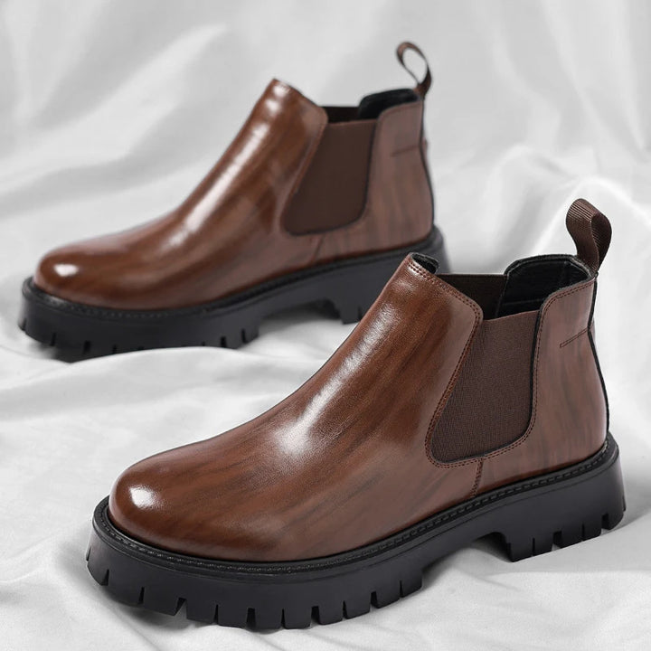 Botas Chelsea Retro Cuero Hombre — Estilo Británico