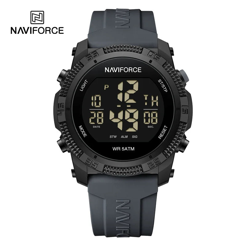 Reloj NAVIFORCE NF7104 Hombre — Digital LCD 50M Resistente al Agua