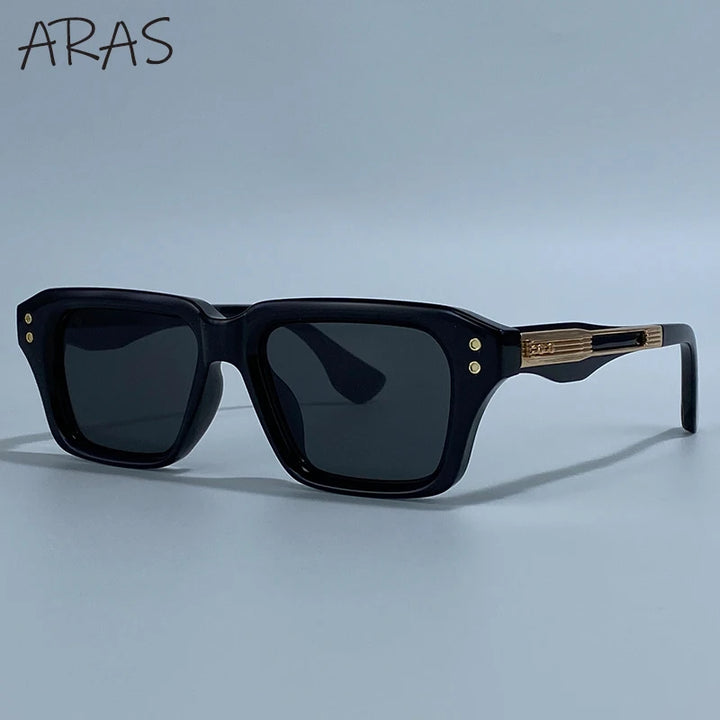 Gafas de Sol Cuadradas Polarizadas Hombre — UV400 Steampunk