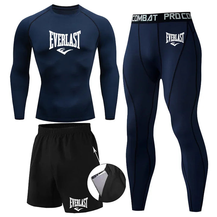 Conjunto Compresión Rashguard Hombre — Fitness &amp; Running