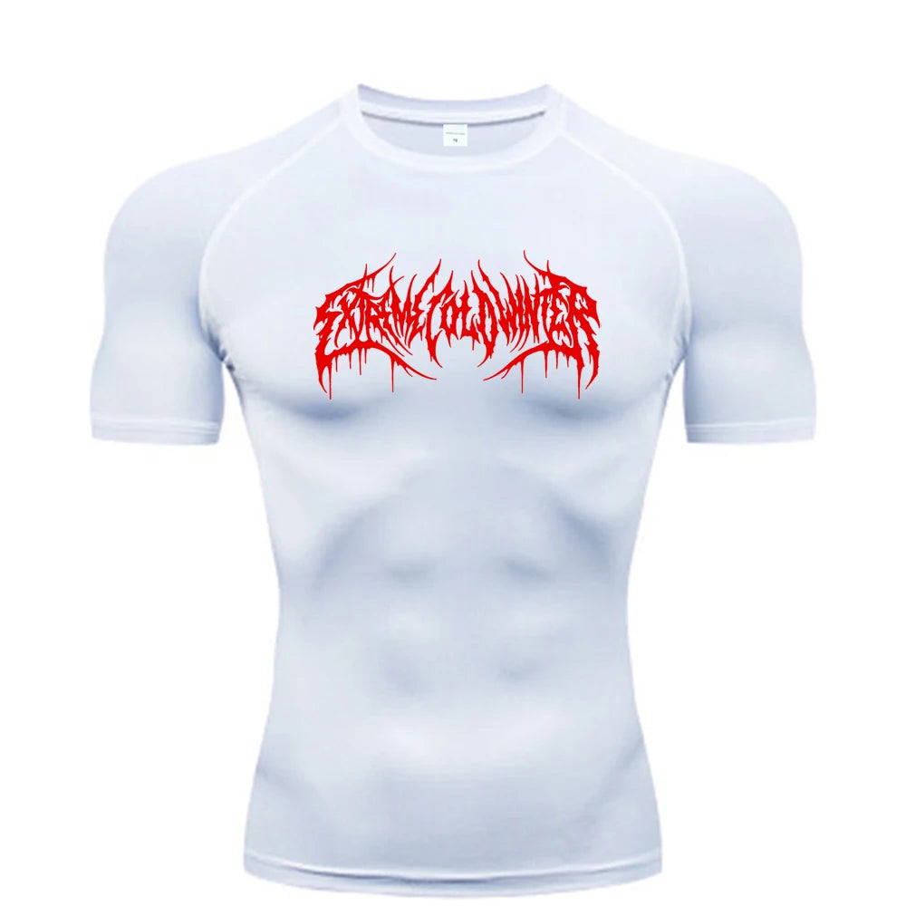 Camiseta de Compresión para Fitness y Gimnasio | Manga Corta