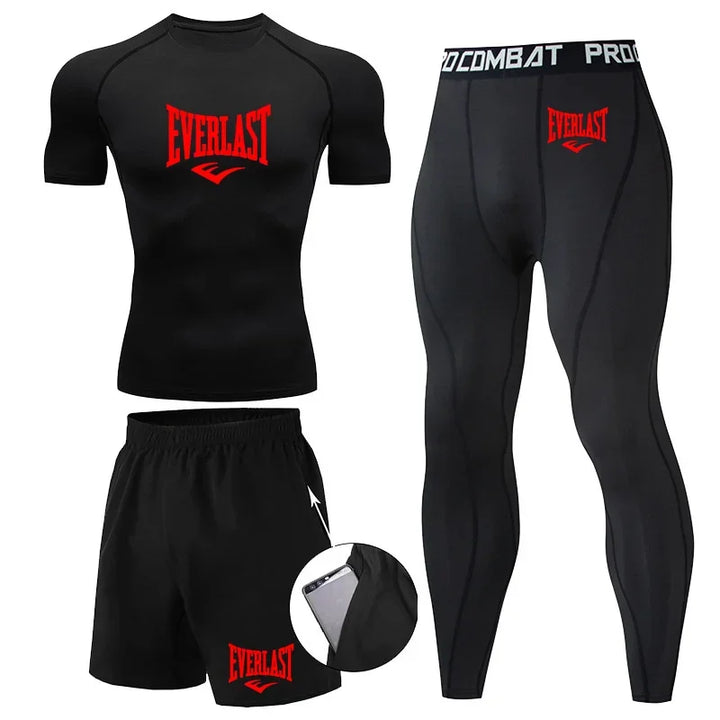 Conjunto Compresión Rashguard Hombre — Fitness &amp; Running