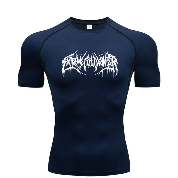 Camiseta de Compresión para Fitness y Gimnasio | Manga Corta