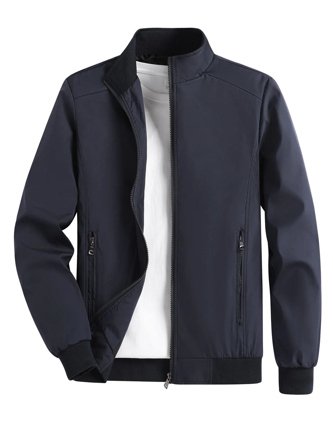 Chaqueta Cuello Alto Hombre — Ligera Primavera &amp; Otoño