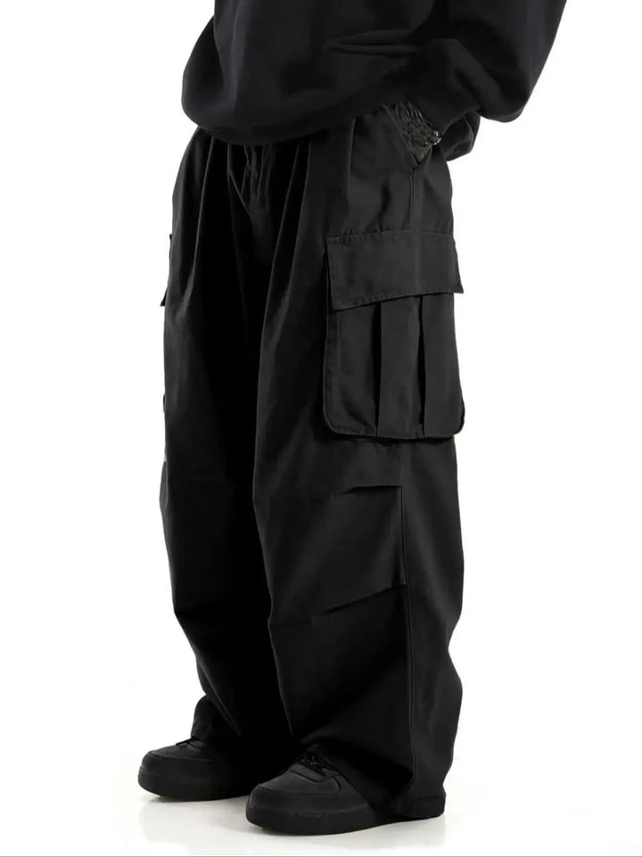 Pantalón Cargo Pierna Ancha Hombre — Urbano Holgado