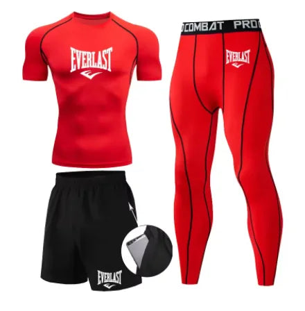 Conjunto Compresión Rashguard Hombre — Fitness &amp; Running