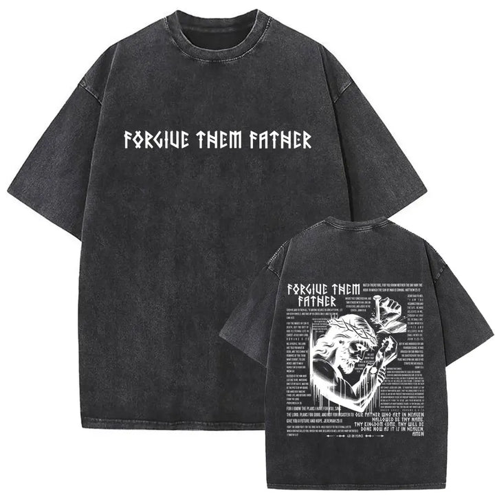 Camiseta Vintage Gótica Oversized con Estampado