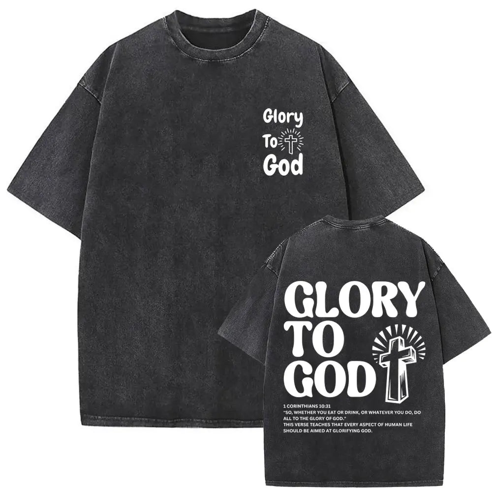 Camiseta Vintage Gótica Oversized con Estampado