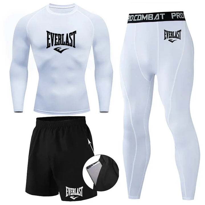 Conjunto Compresión Rashguard Hombre — Fitness &amp; Running