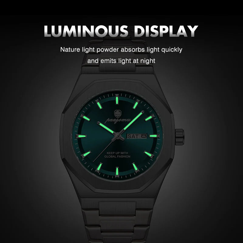 Reloj Deportivo PAAZOMU — Cuarzo Luminoso para Hombre
