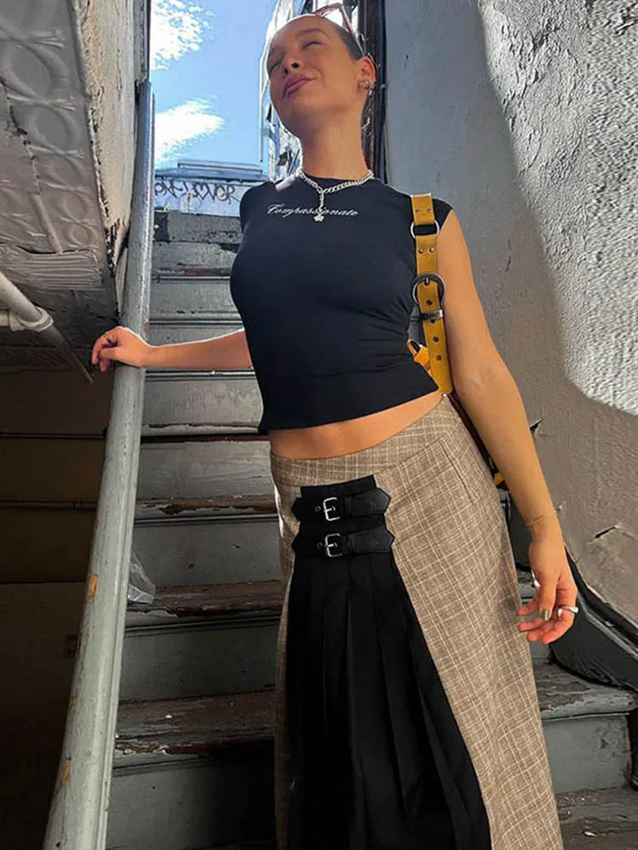 Top Corto Y2K Estampado Letras — Darez Wear