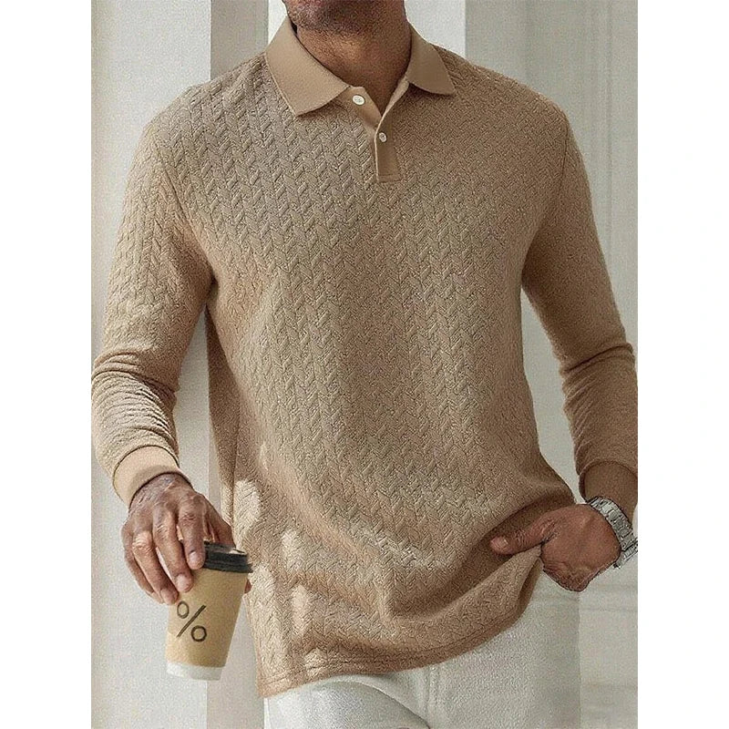 Polo de Manga Larga Premium para Hombre