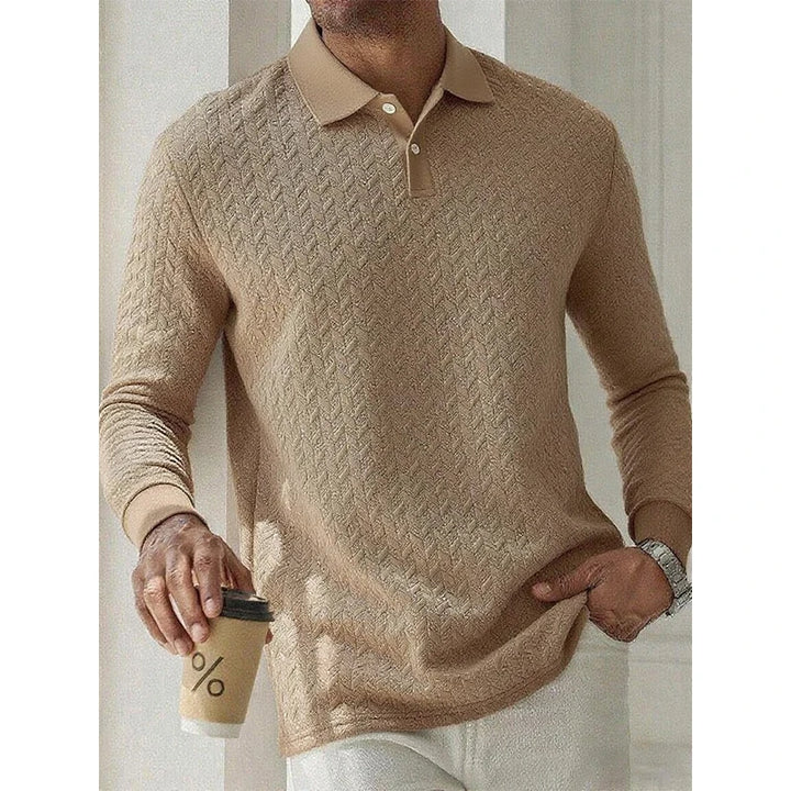 Polo de Manga Larga Premium para Hombre