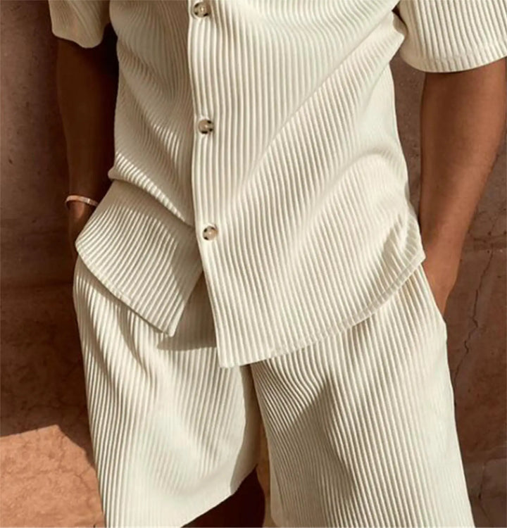 Conjunto de Pana | Camisa de Manga y Short Elástico