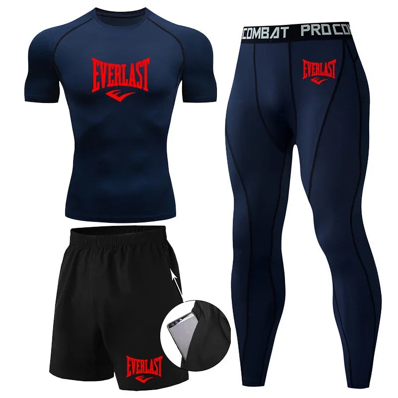 Conjunto Compresión Rashguard Hombre — Fitness &amp; Running