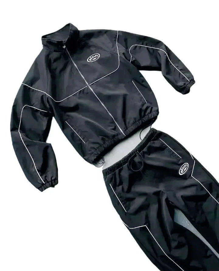 Conjunto Gótico Y2K | Hoodie + Pantalón | Rock Hip Hop | Darez Wear