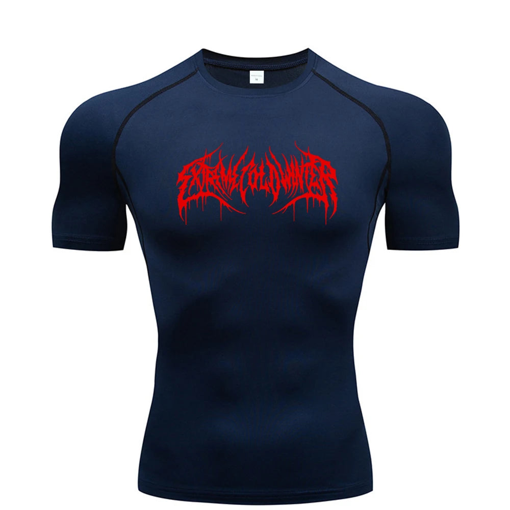 Camiseta de Compresión para Fitness y Gimnasio | Manga Corta