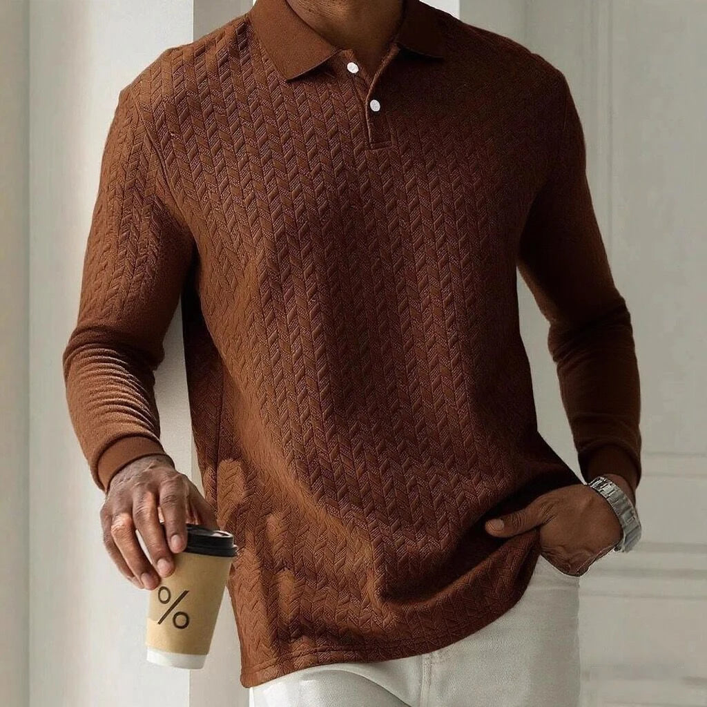Polo de Manga Larga Premium para Hombre