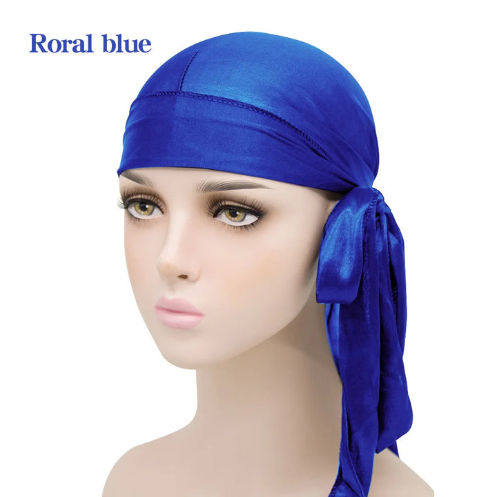 Durag de Seda Hombre — Cola Larga Transpirable