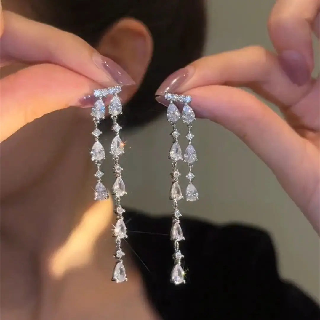 Pendientes Geométricos Circonia Cúbica
