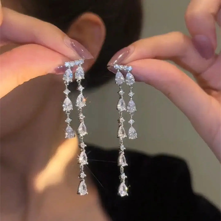 Pendientes Geométricos Circonia Cúbica