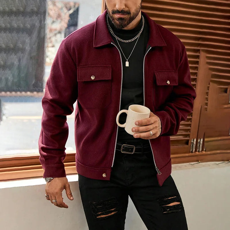 Abrigo Lana Cepillada Hombre — Otoño &amp; Invierno