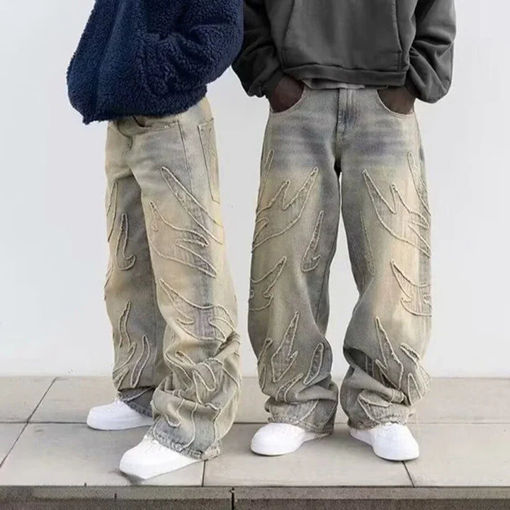 Jeans Holgados con Bordado | Hip Hop Retro | Darez Wear