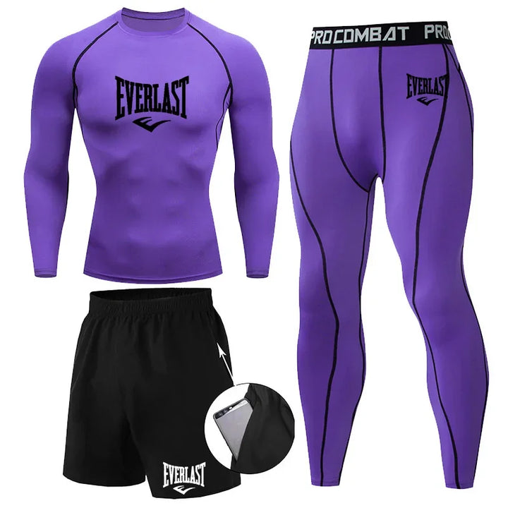 Conjunto Compresión Rashguard Hombre — Fitness &amp; Running