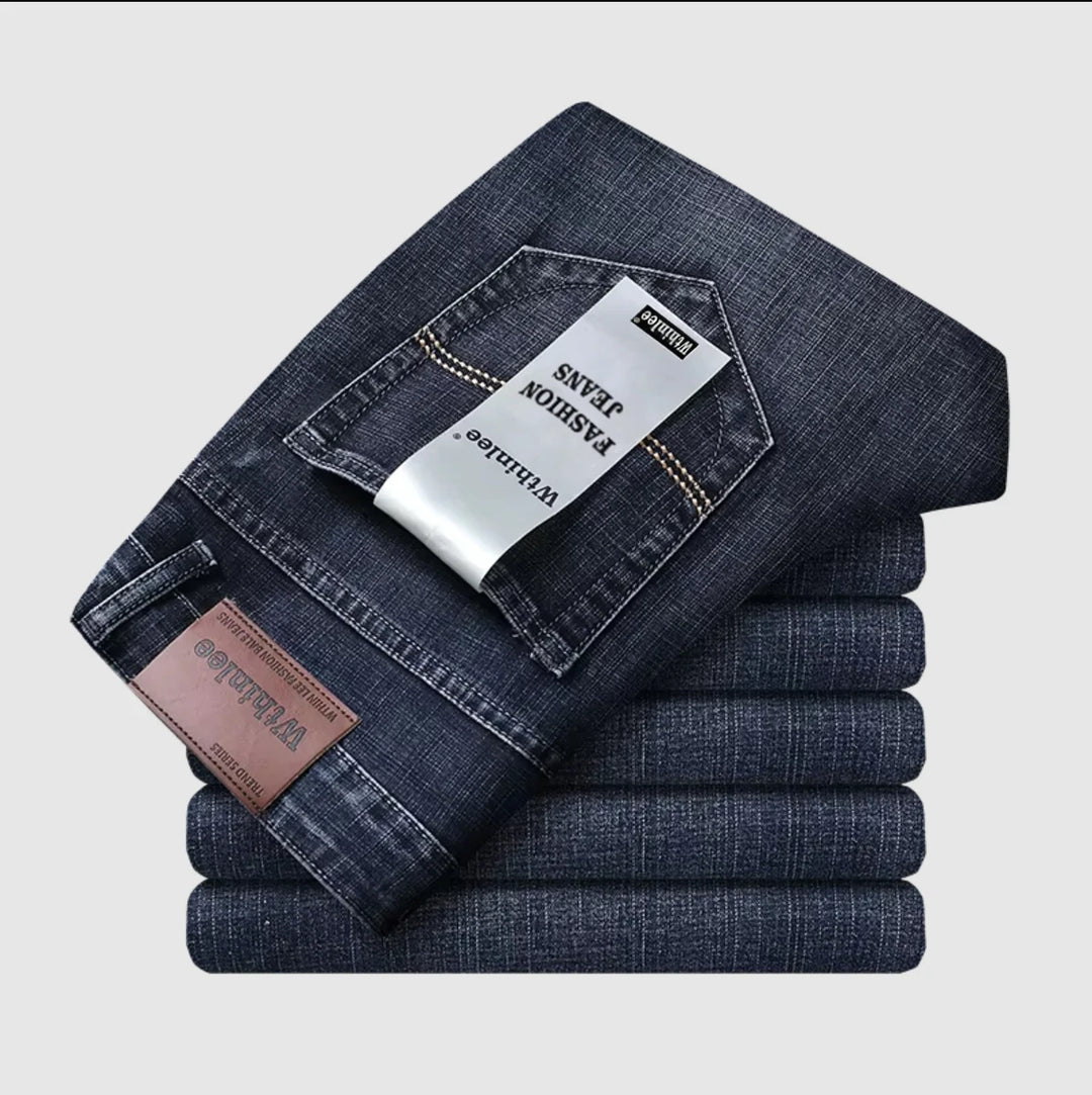 Jeans Casual Hombre — Corte Recto Elástico