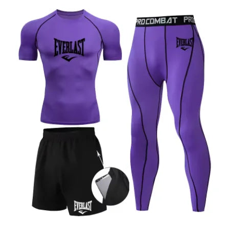 Conjunto Compresión Rashguard Hombre — Fitness &amp; Running