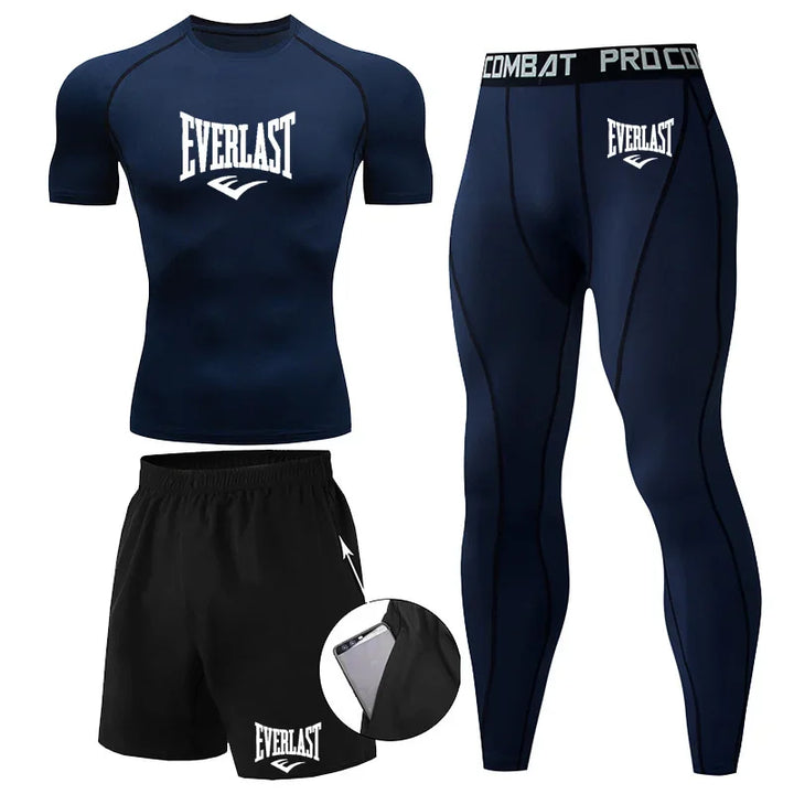 Conjunto Compresión Rashguard Hombre — Fitness &amp; Running