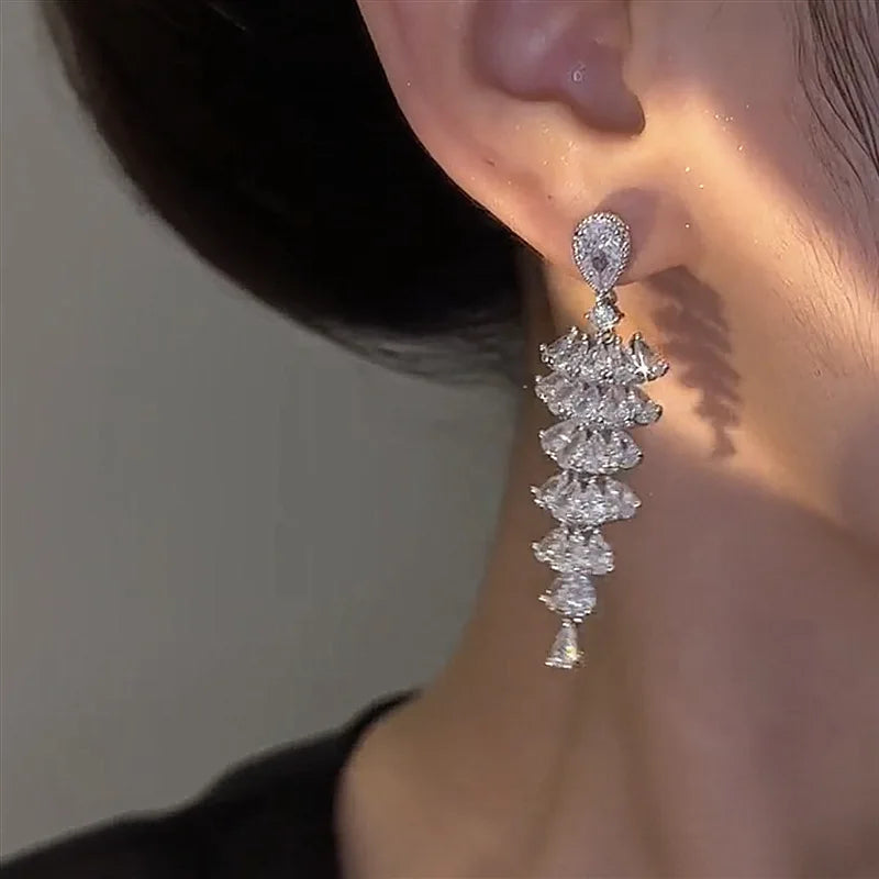 Pendientes Geométricos Circonia Cúbica