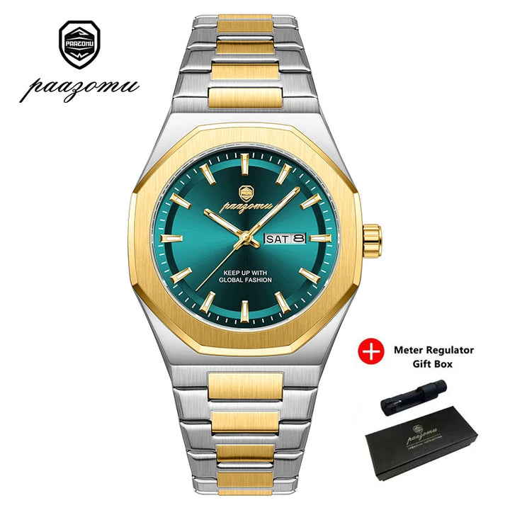 Reloj Deportivo PAAZOMU — Cuarzo Luminoso para Hombre