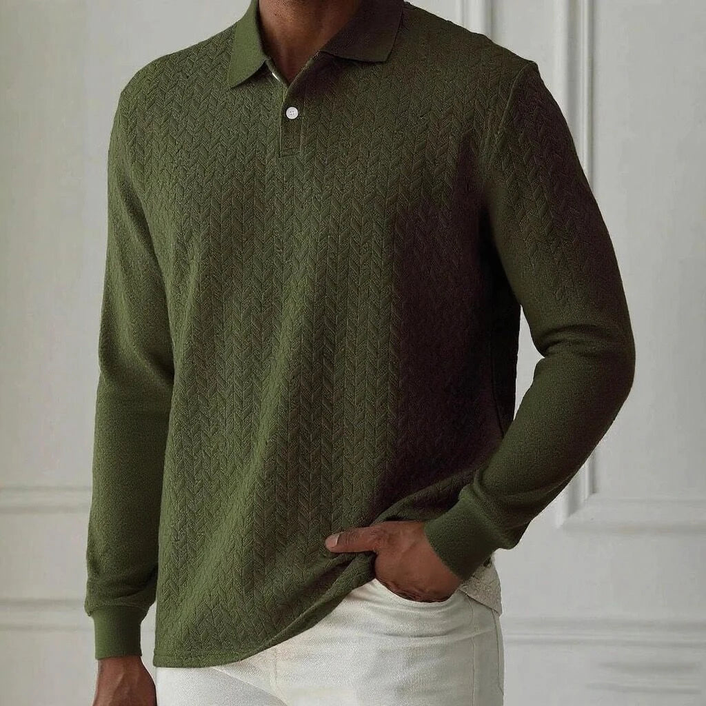 Polo de Manga Larga Premium para Hombre