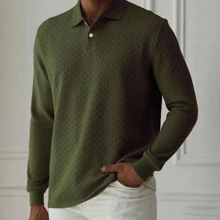 Polo de Manga Larga Premium para Hombre