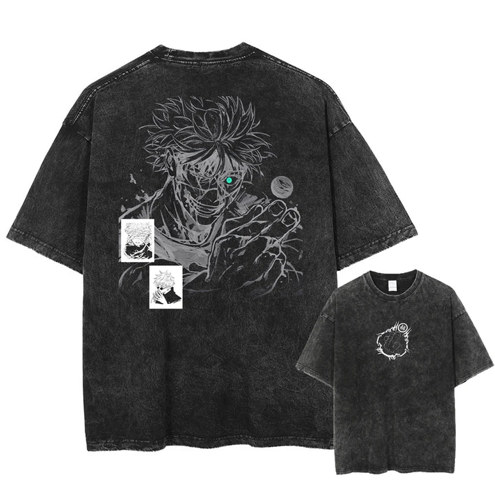 Camiseta Gojo Satoru | Jujutsu Kaisen Oversized Algodón