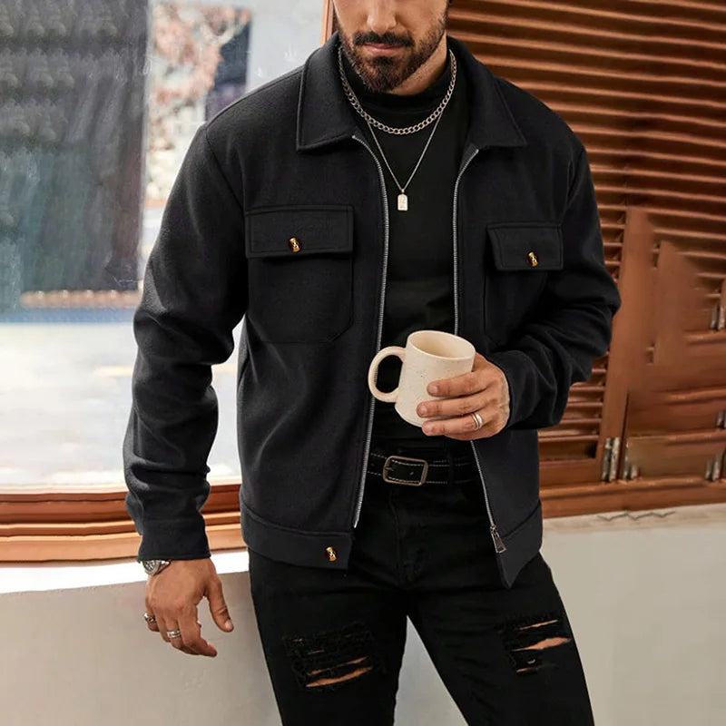 Abrigo Lana Cepillada Hombre — Otoño &amp; Invierno