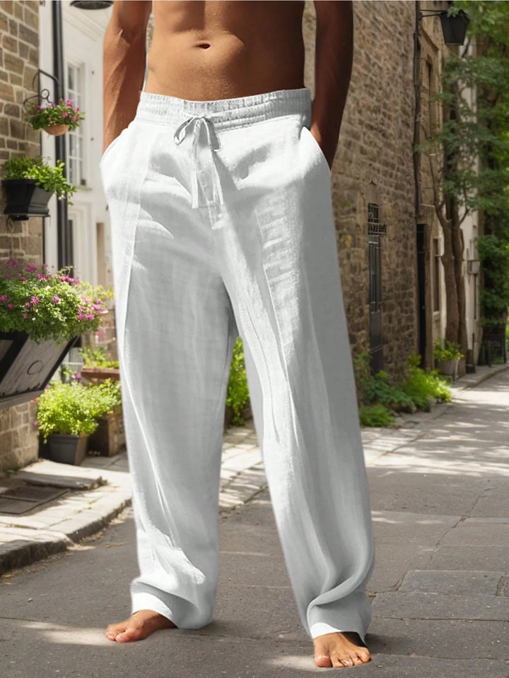 Pantalón Lino Holgado Hombre — Darez Wear
