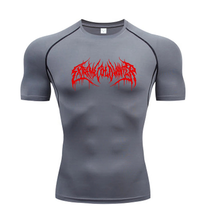 Camiseta de Compresión para Fitness y Gimnasio | Manga Corta